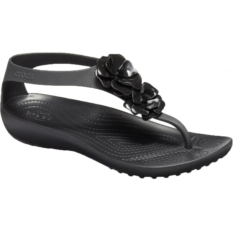 Crocs Serena Embellish Flip W 205600-060 musta vaaleanpunainen
