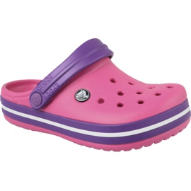 Crocs Crocband Clog Jr 204537-600 violetti vaaleanpunainen