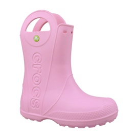Crocs Handle It Rain Boot Kids Jr 12803-6I2 vaaleanpunainen