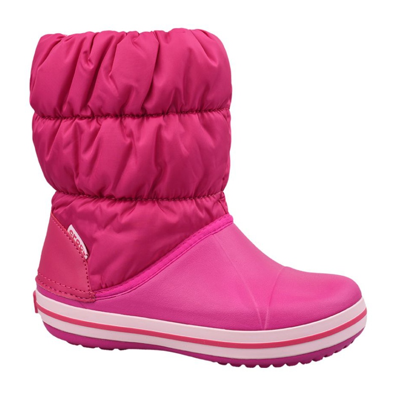 Crocs Winter Puff Boot Jr 14613-6X0 musta vaaleanpunainen