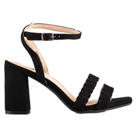 Kylie Suede Sandals baarissa musta