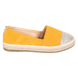 Seastar Espadrillit glitterillä keltainen