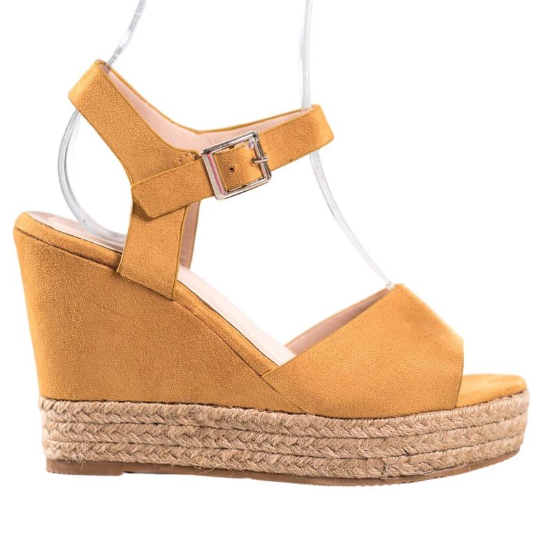 Clowse Keltaiset sandaalit korkokengissä keltainen
