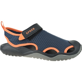 Crocs M Swiftwater Mesh Deck Sandaalit M 205289-4V9 tummansininen