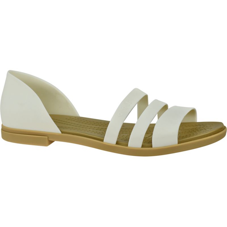 Crocs Tulum Open Flat W 206109-1CQ valkoinen