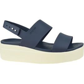 Crocs Brooklyn Low Wedge 206453-46K tummansininen