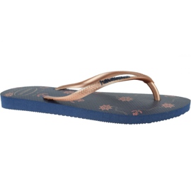 Havaianas Slim Nautial 4137125-1754 varvastossut violetti tummansininen