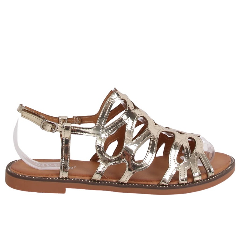 Kultaiset naisten sandaalit JY52 Gold kultainen