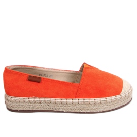 Klassiset oranssit espadrillit 99-23A Oranssi