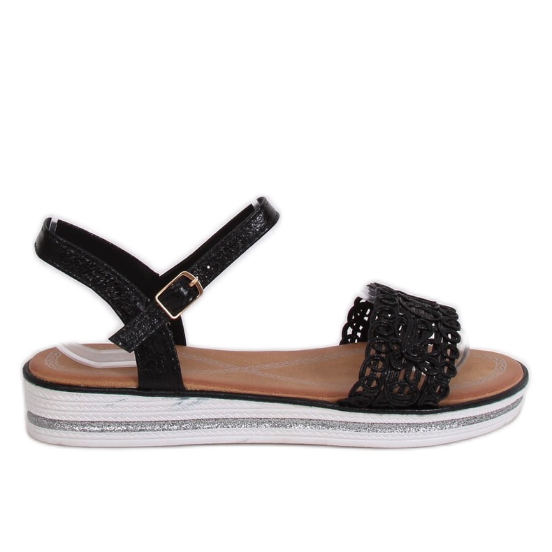 Mustat naisten sandaalit 35-197 Musta