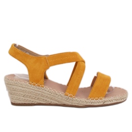 Kiila sandaalit hunaja espadrillot S-823 Keltainen