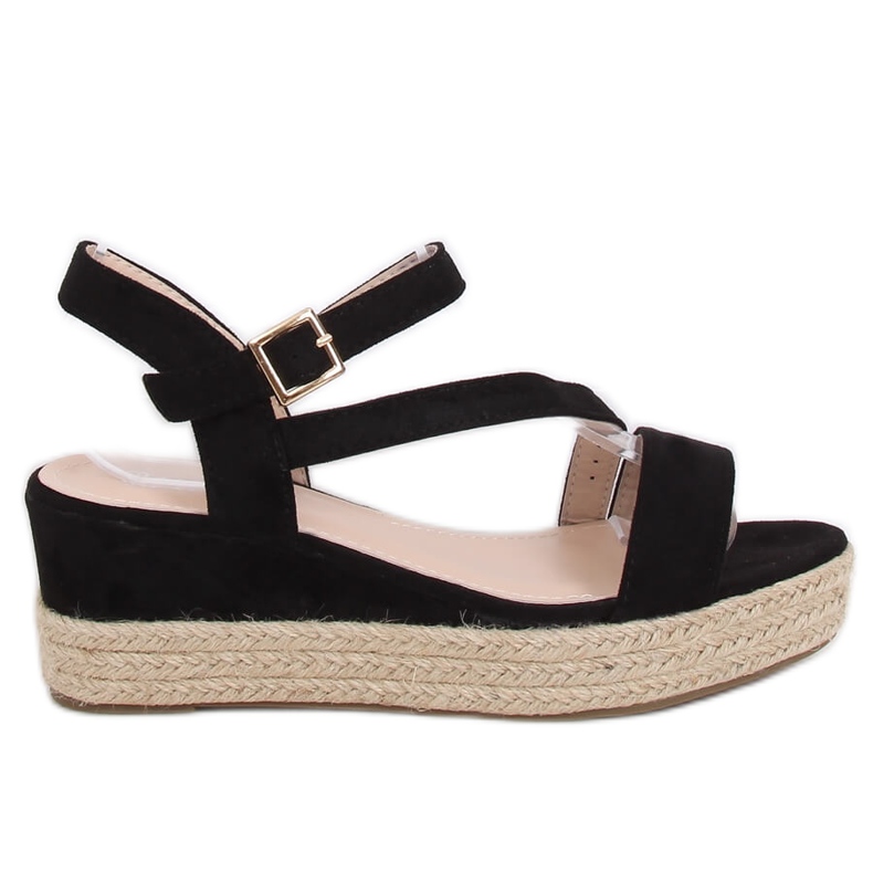 Mustat sandaalit espadrillit 680-38 Musta