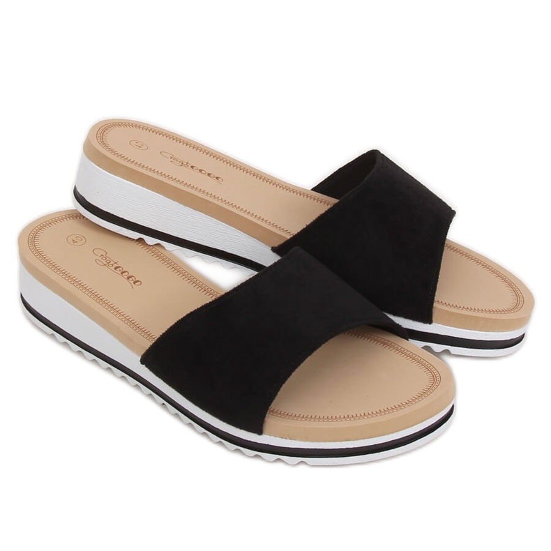 Mustat naisten mustat tohvelit G-5036 Musta