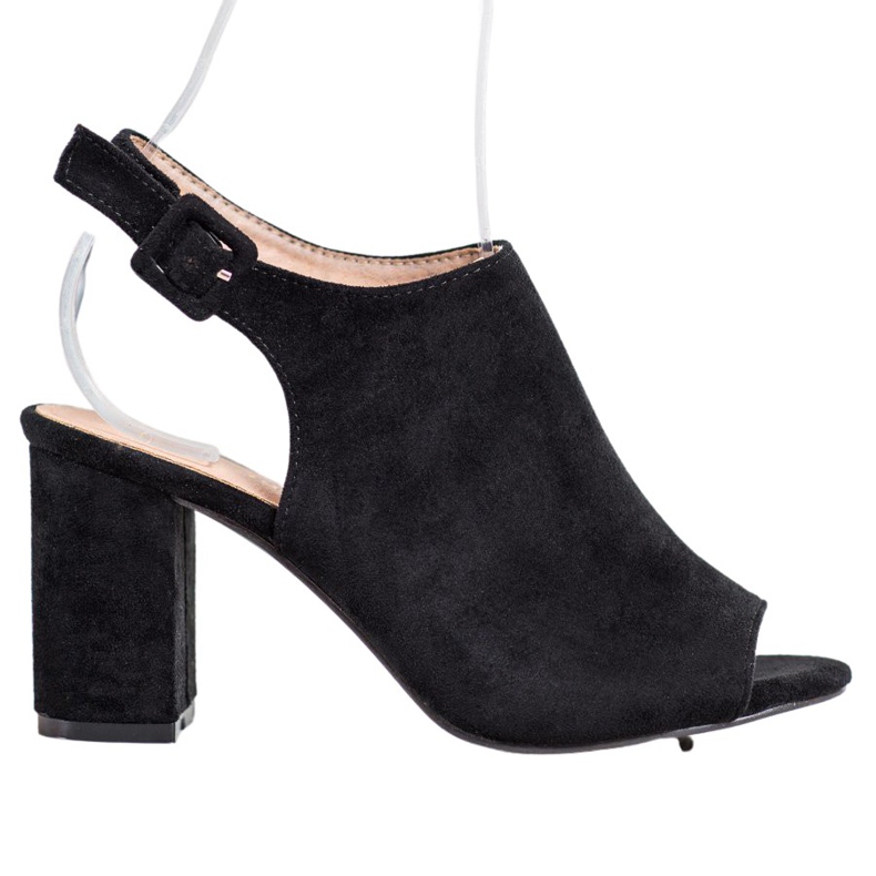 SHELOVET Korkeakorkoiset sandaalit musta