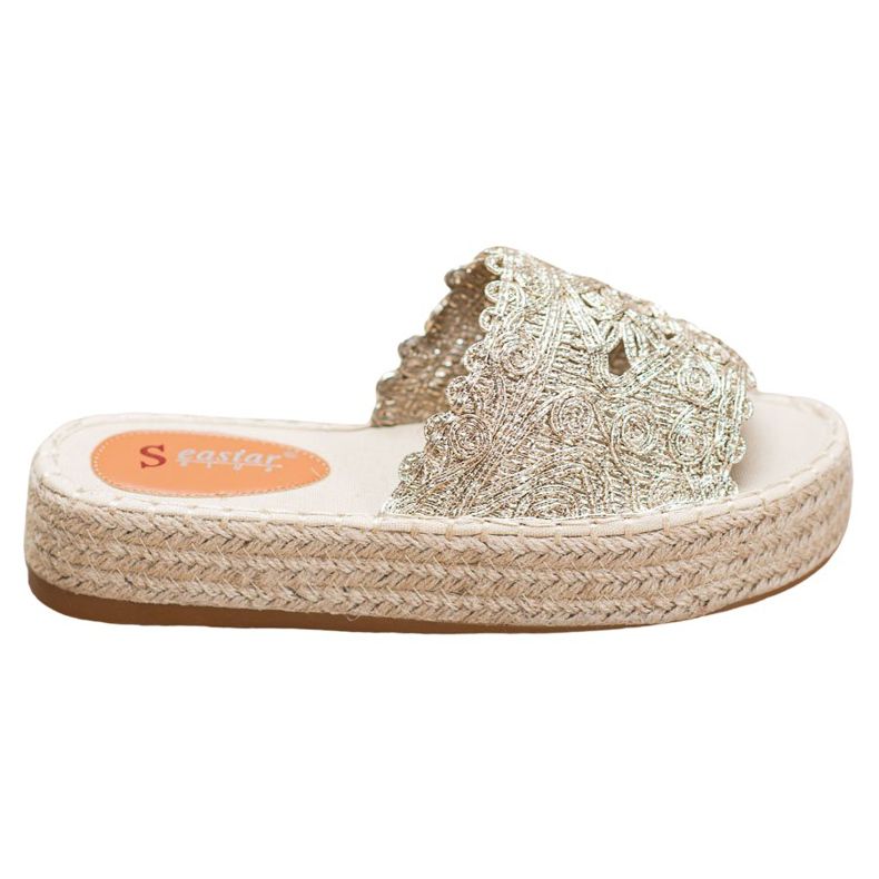 Seastar Espadrilles -tossut alustalla kultainen