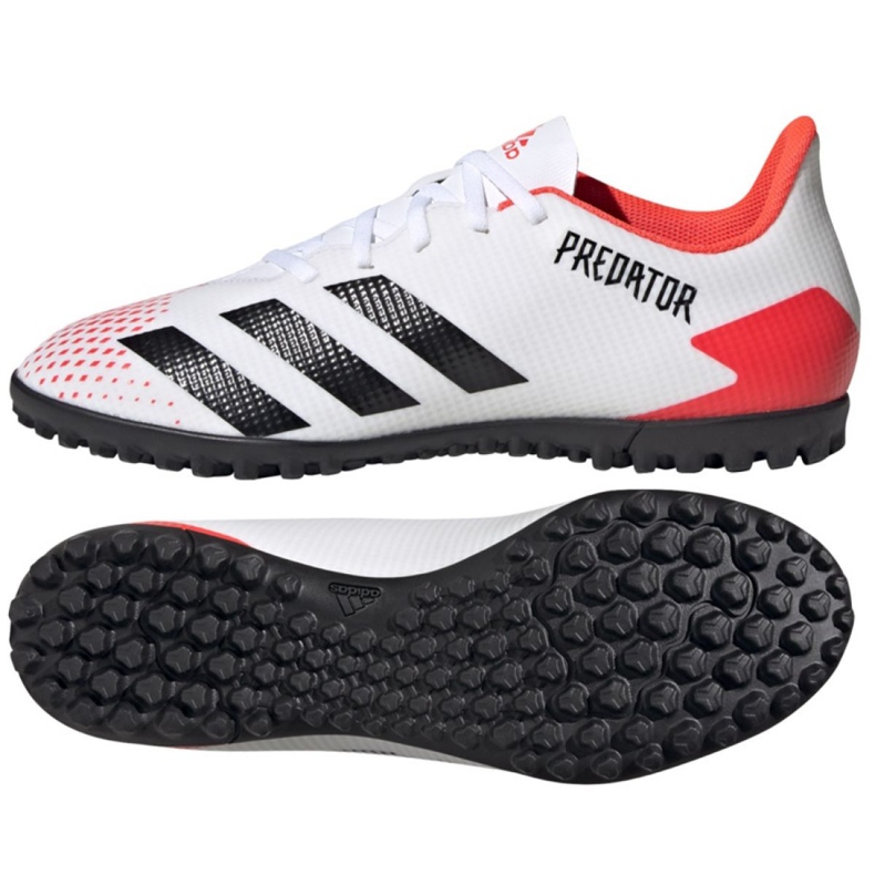 Adidas Predator 20.4 Tf M EG0925 jalkapallokengät punainen valkoinen