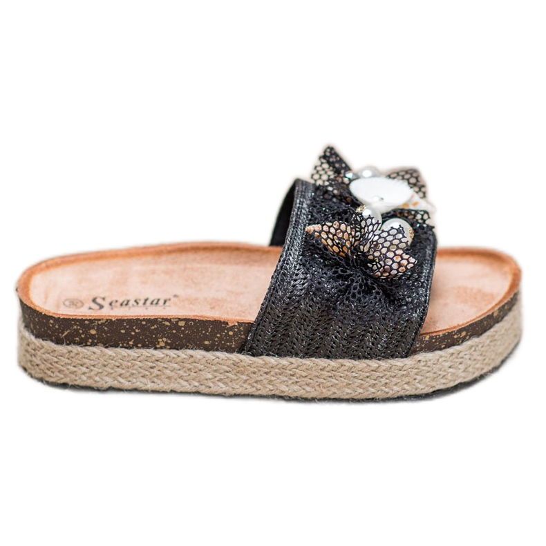 Seastar Tyylikkäät verkkotossut musta