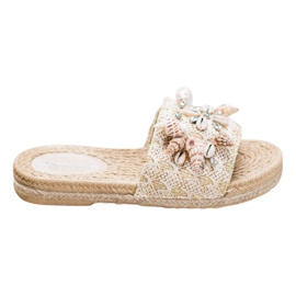 Seastar Tossut lavalla kuorilla beige