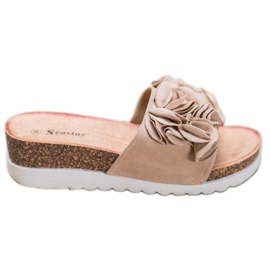 Seastar Suede Wedge Sandaalit ruskea Seastar Suede Wedge Sandaalit ruskea