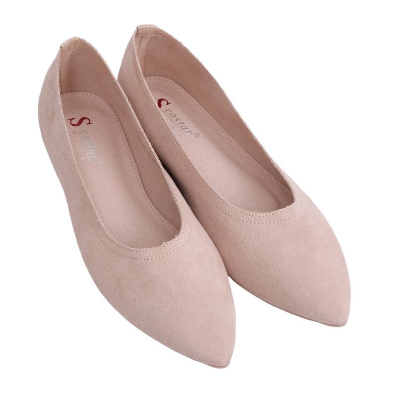Naisten beige ballerinat NK19P Beige