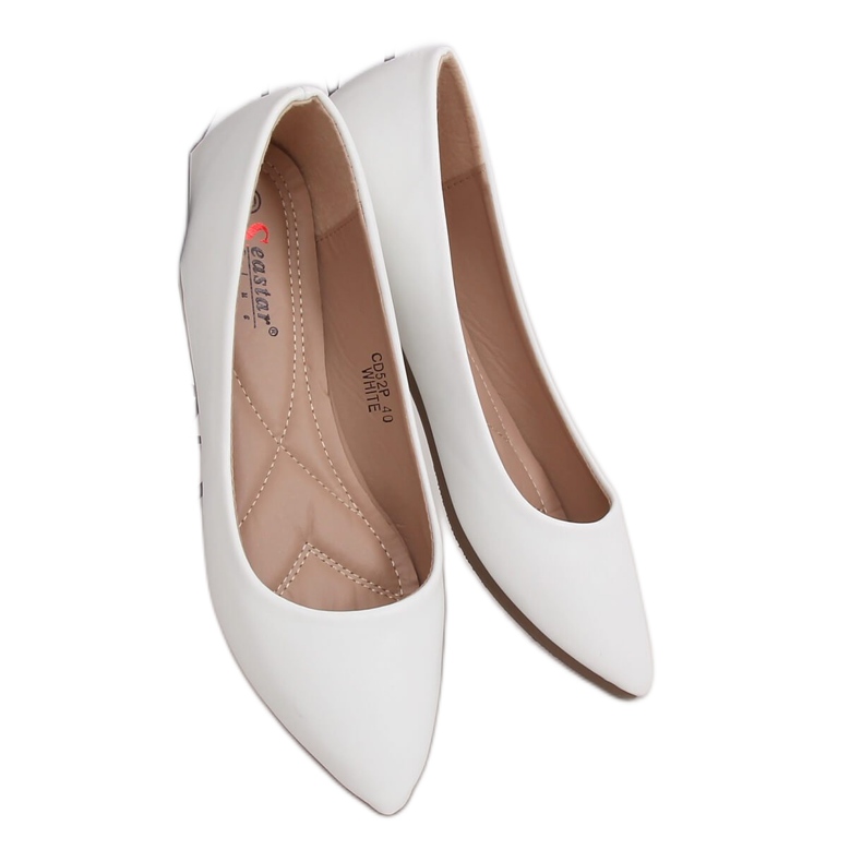 Ballerinat mantelinvalkoiset varpaat CD52P Valkoinen