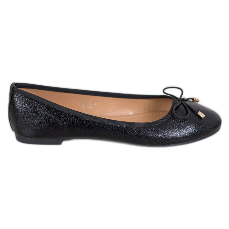 Seastar Ekonahkaiset ballerinat musta