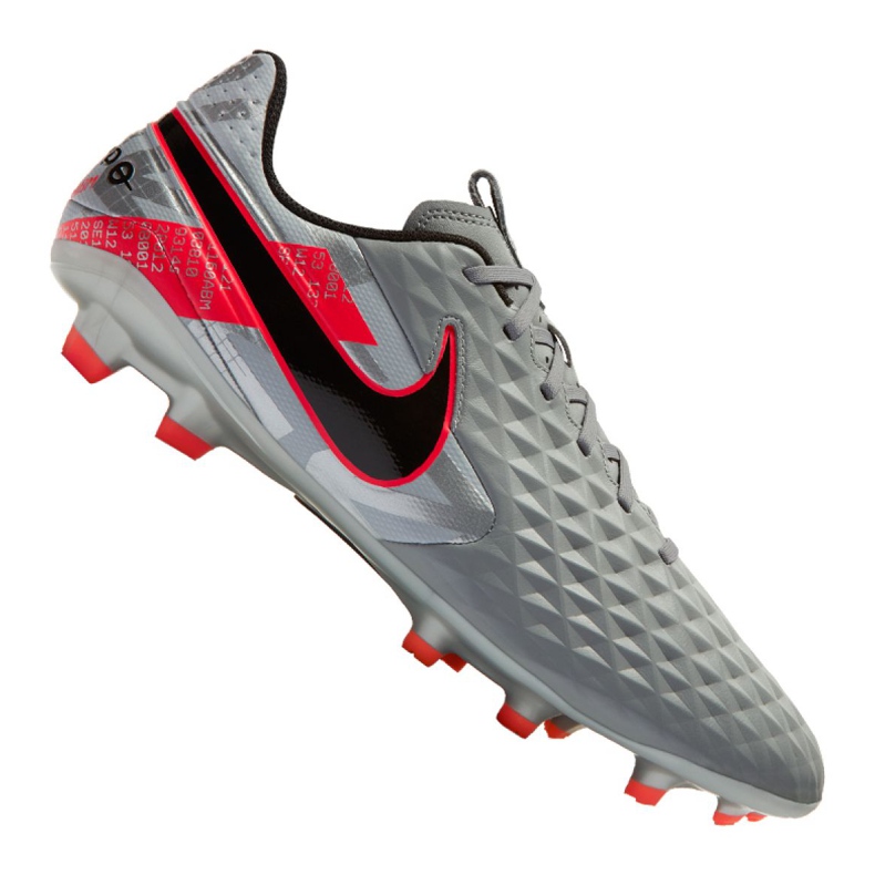 Nike Legend 8 Academy Mg M AT5292-906 jalkapallokengät harmaa hopea