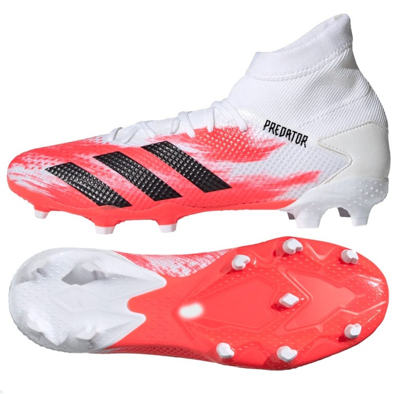 Adidas Predator 20.3 Fg M EG0910 jalkapallokengät monivärinen valkoinen