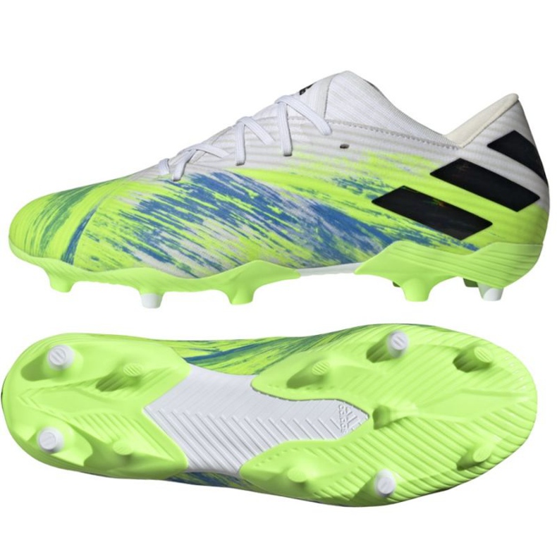 Adidas Nemeziz 19.2 Fg M EG7220 jalkapallokengät monivärinen vihreä