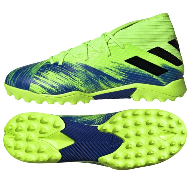 Adidas Nemeziz 19.3 Tf M FV3994 jalkapallokengät monivärinen vihreä