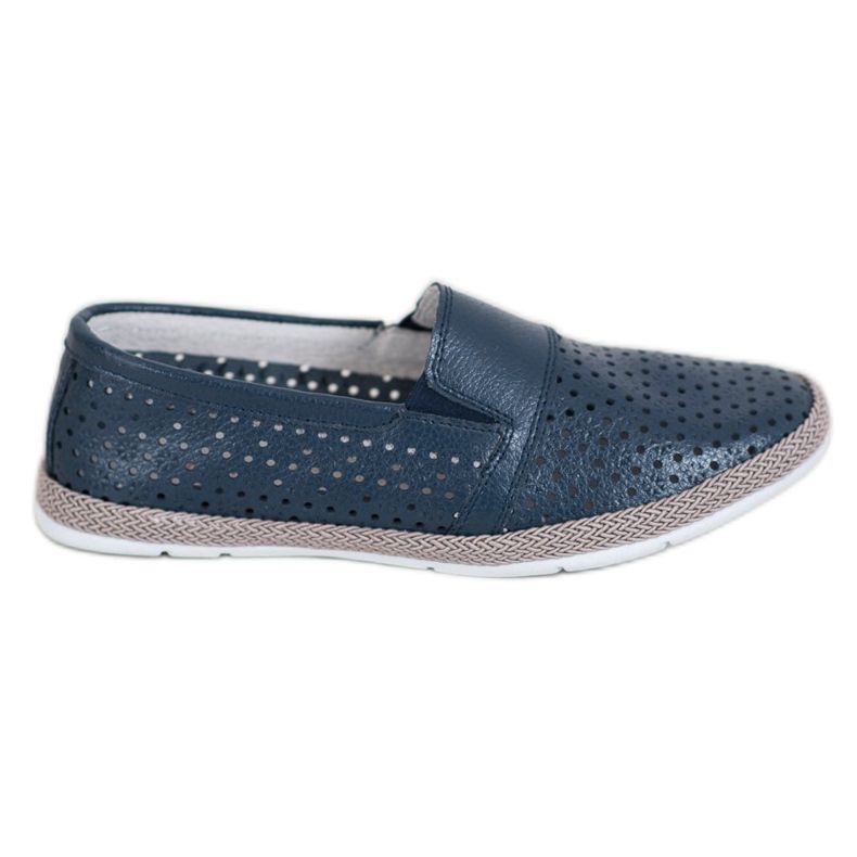 Evento Avoimet nahkatossut sininen