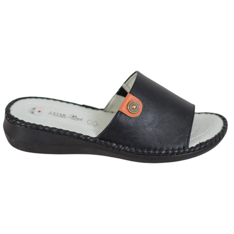 J. Star Rento Eco -nahkatossut musta