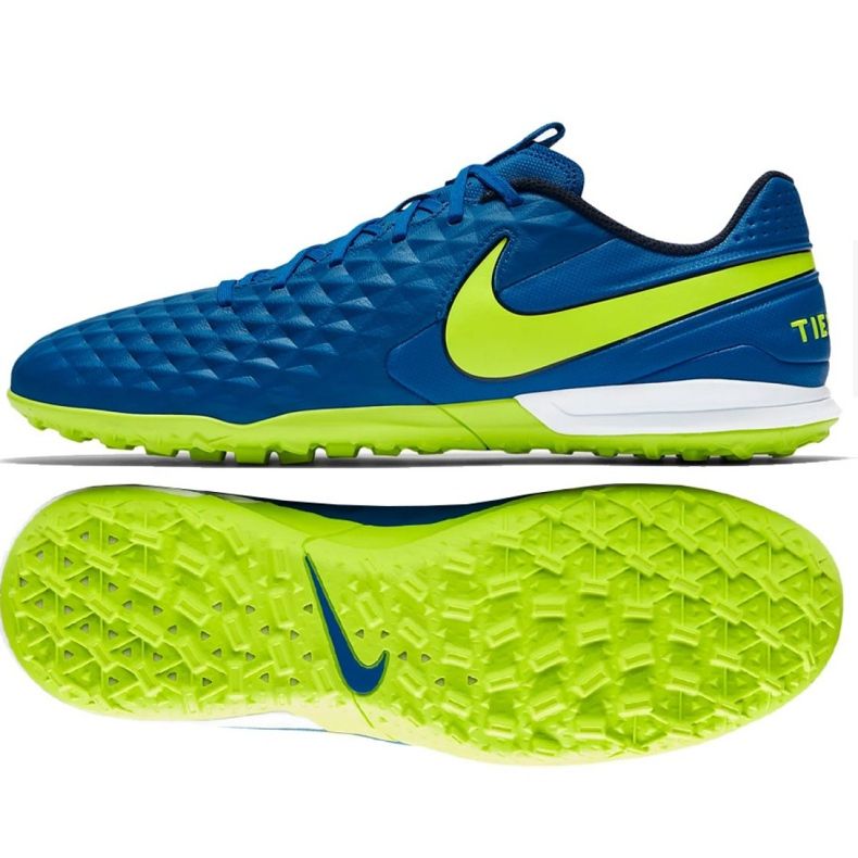 Nike Tiempo Legend 8 Academy Tf M AT6100-474 jalkapallokengät sininen sininen