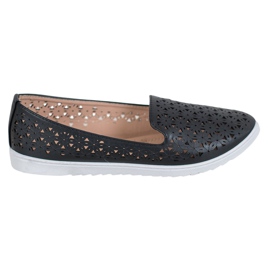 Renda Mukavat Openwork Lords musta