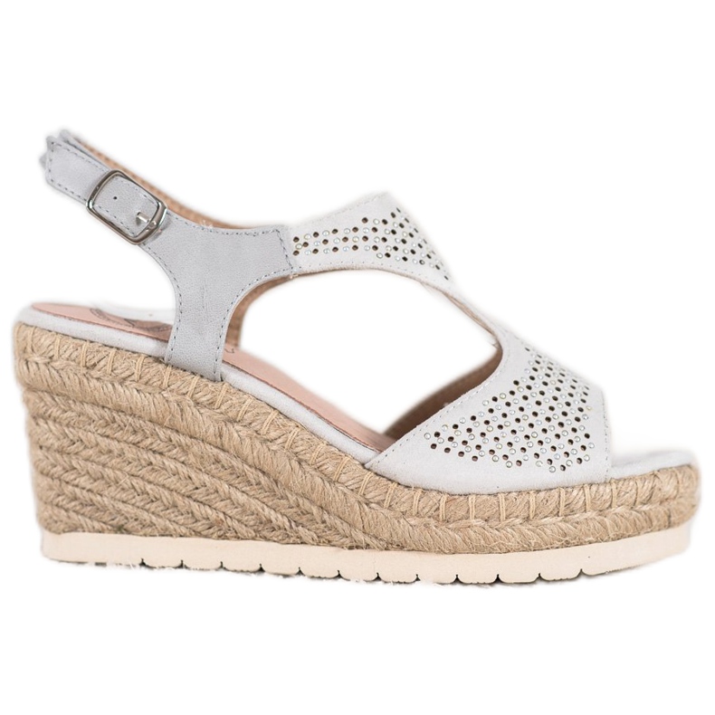 Aclys Suede Espadrilles on the Wedge harmaa