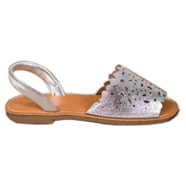 Evento Slip-on hopeiset sandaalit harmaa Evento Slip-on hopeiset sandaalit harmaa