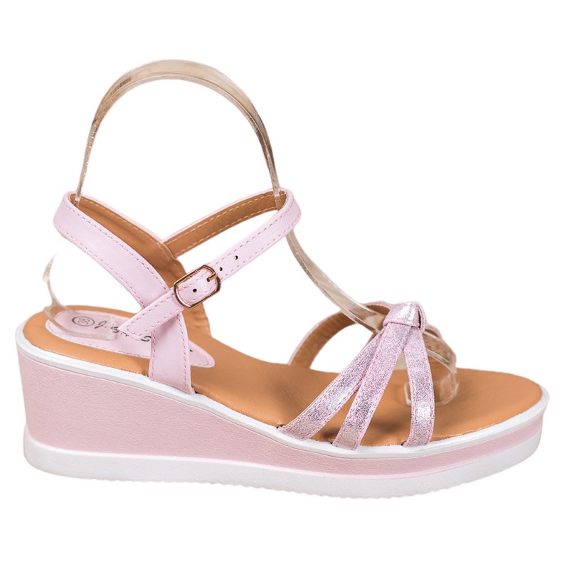 SHELOVET Rento kiilat eko -nahkaa vaaleanpunainen