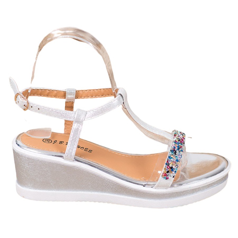 SHELOVET Tyylikkäät kiilat eko -nahalla harmaa