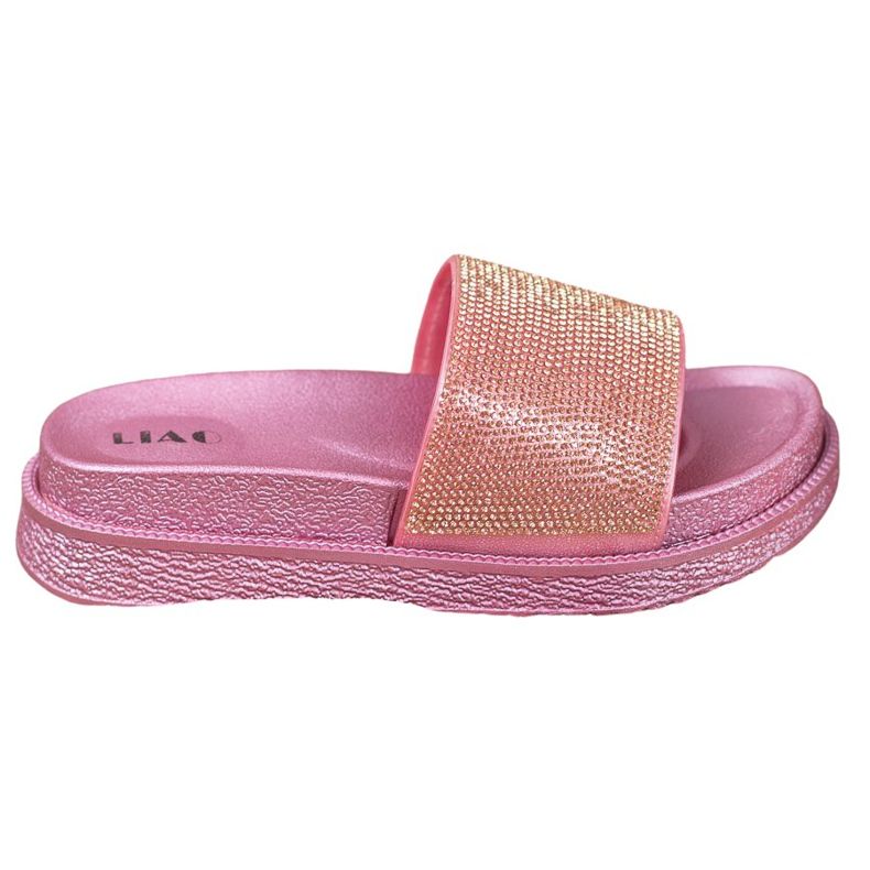 SHELOVET Tossut korkealla alustalla vaaleanpunainen