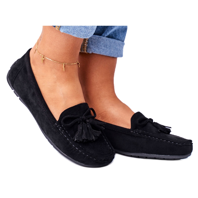 EVE Naisten Mokkasiinit Mokkanahka 20PB35-2003 Musta Donna Mia