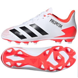 Adidas Predator 20.4 FxG Jr EG0932 jalkapallokengät monivärinen valkoinen