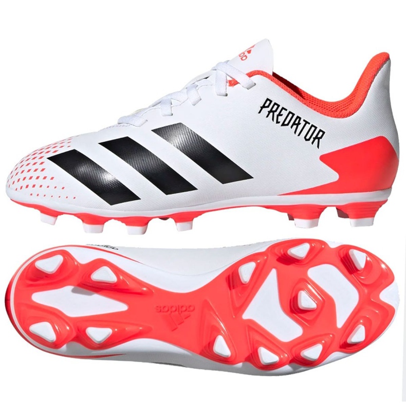 Adidas Predator 20.4 FxG Jr EG0932 jalkapallokengät monivärinen valkoinen