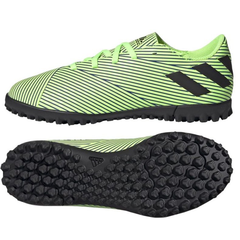 Adidas Nemeziz 19.4 Tf Jr FV3314 jalkapallokengät monivärinen vihreä
