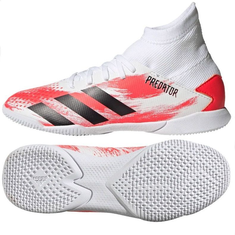 Sisäkengät adidas Predator 20.3 In Jr EG0931 monivärinen valkoinen