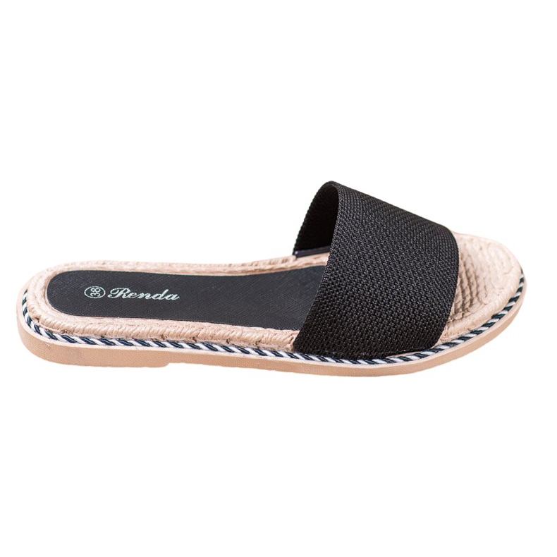 Renda Tekstiilimustat tossut