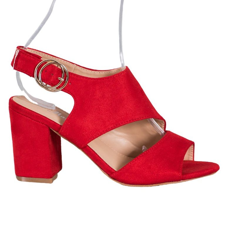 Mannika Punaiset korkokengät sandaalit punainen