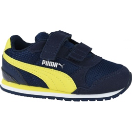 Puma St Runner V 2 Infants Jr 367137-09 tummansininen keltainen