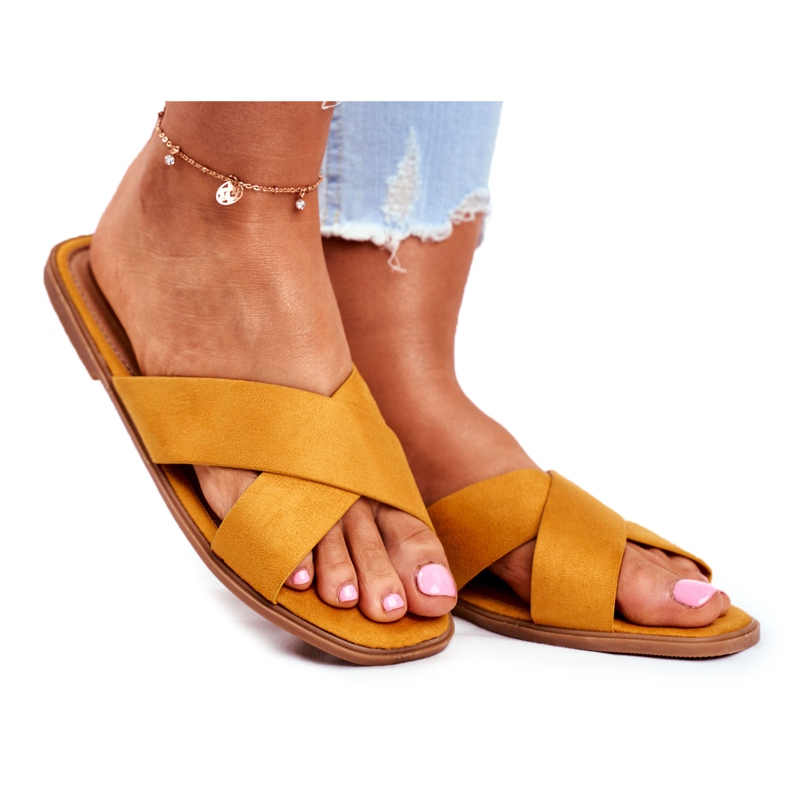 Naisten tossut, raidat, keltaiset Filippiinit keltainen