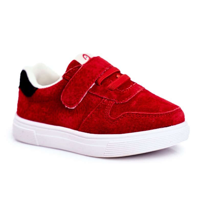 Apawwa Lasten lenkkarit Suede Velcro Red Trelmo punainen punainen