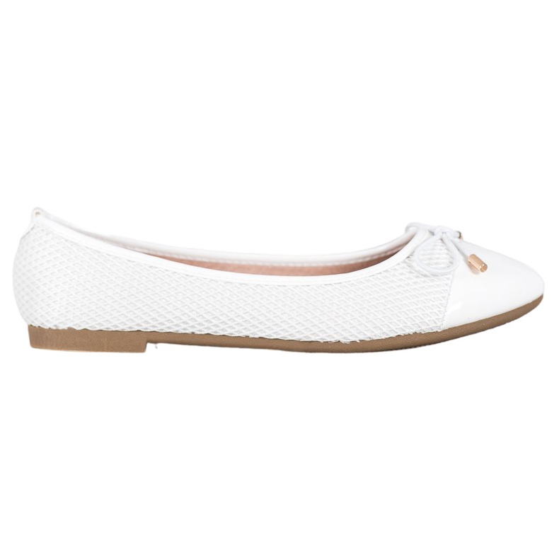 Diamantique Ballerinat meshillä valkoinen